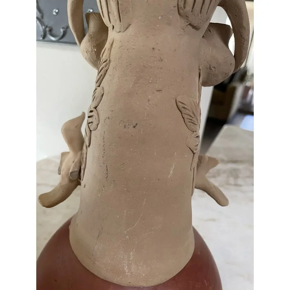 Theodora Blanco Style Oaxaca Clay Figurine Of Frida.